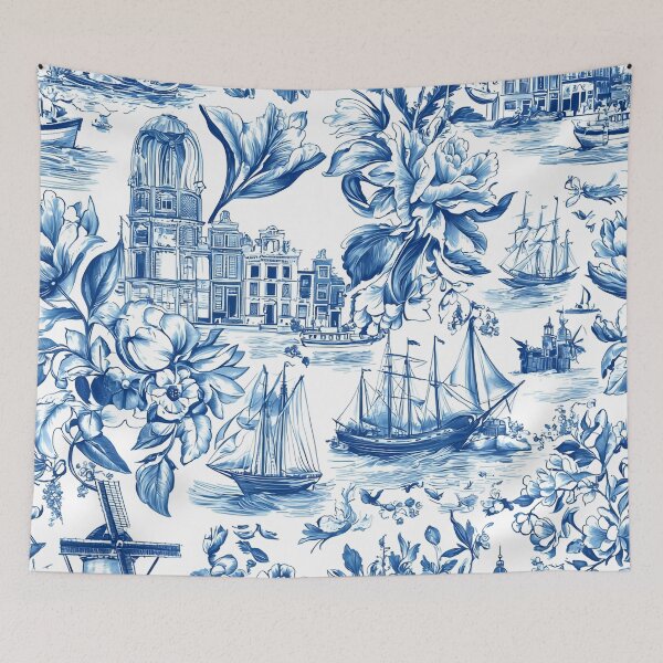 Item preview, Canal Breeze: Dutch Blue Elegance designed and sold by House of Blue.