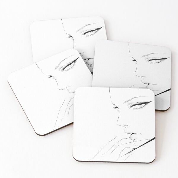 Item preview, 80's line drawing  retro female portrait. designed and sold by Shoot-The-Moon.