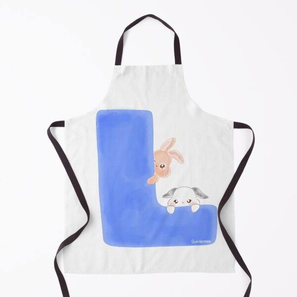 Item preview, L Alphabet Letter Bunny in Soft Watercolor | Bunniesmee designed and sold by bunniesmee.