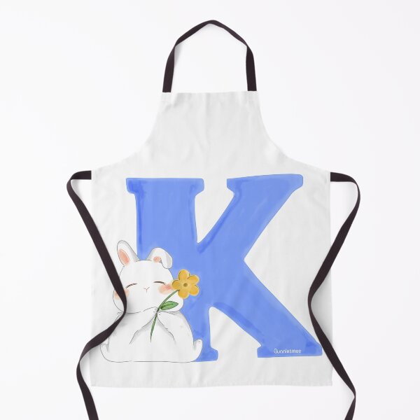 Item preview, K Alphabet Letter Bunny in Soft Watercolor | Bunniesmee designed and sold by bunniesmee.