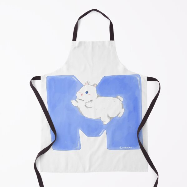 Item preview, M Alphabet Letter Bunny in Soft Watercolor | Bunniesmee designed and sold by bunniesmee.