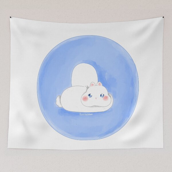 Item preview, O Alphabet Letter Bunny in Soft Watercolor | Bunniesmee  designed and sold by bunniesmee.