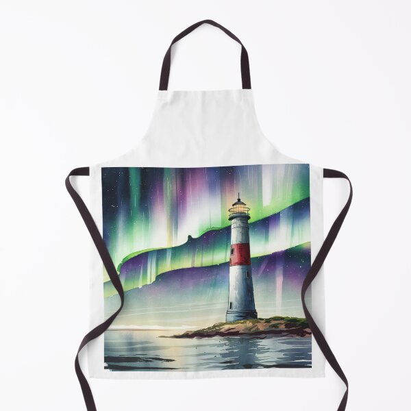 Item preview, Lighthouse with Aurora Borealis designed and sold by SignumShop.
