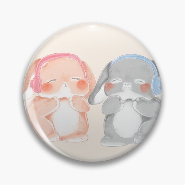 Item preview, Music Couple Rabbit Headphones | Bunniesmee  designed and sold by bunniesmee.