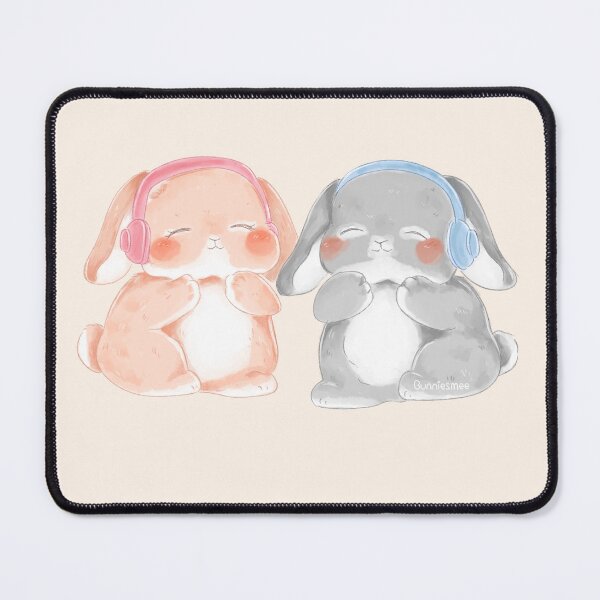 Item preview, Music Couple Rabbit Headphones | Bunniesmee  designed and sold by bunniesmee.