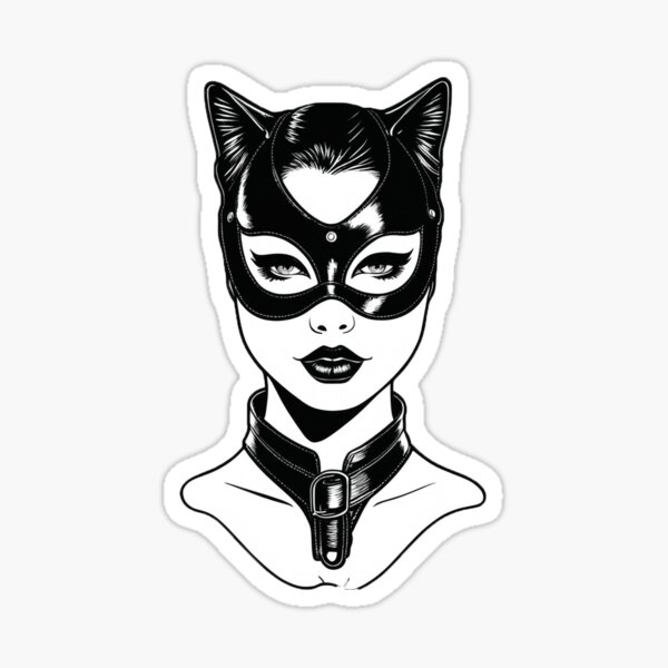 Vista previa del artículo con la obra «Mujer gato 4», diseñado y vendido por AWeissA.