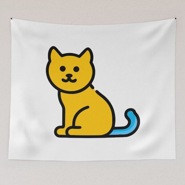 Item preview, Skyblue Cartoon Cats Minimalist Style Art Cute Illustration designed and sold by ART ATTACK ZONE.