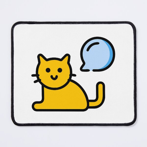 Item preview, Bubble Cartoon Cats Minimalist Style Art Cute Illustration designed and sold by ART ATTACK ZONE.
