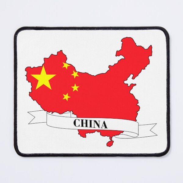 Item preview, China flag map designed and sold by visual adventures.
