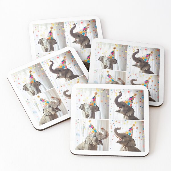 Item preview, Birthday Party Happy Elephant Celebration Photobooth designed and sold by RockFireMerch.
