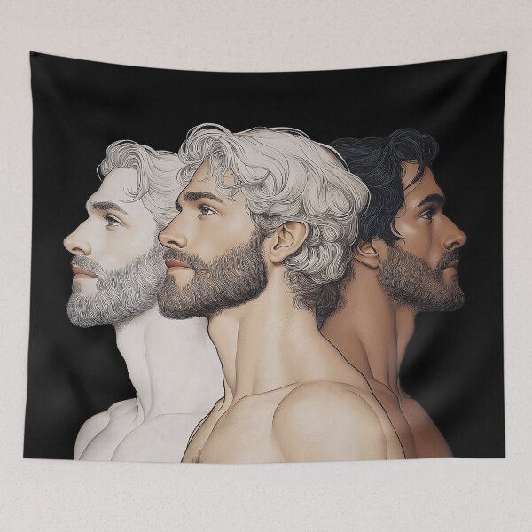 Item preview, 3 Shades Of Grey. Handsome men design  designed and sold by Shoot-The-Moon.