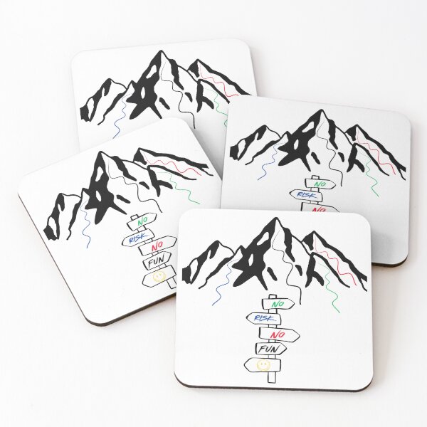 Item preview, No Risk No Fun, Ski Lines designed and sold by lose-your-smile.