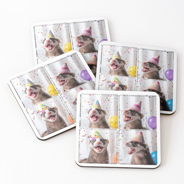 Item preview, Birthday Party Ferret Polecat Photobooth designed and sold by RockFireMerch.