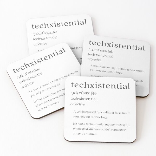 Artikelvorschau, Wörterbuch: techxistential entworfen und verkauft von nature. electrified..