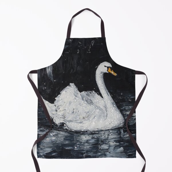 Item preview, Sequin Black Swan Aesthetic Painting designed and sold by Creative Brat Design Studio.
