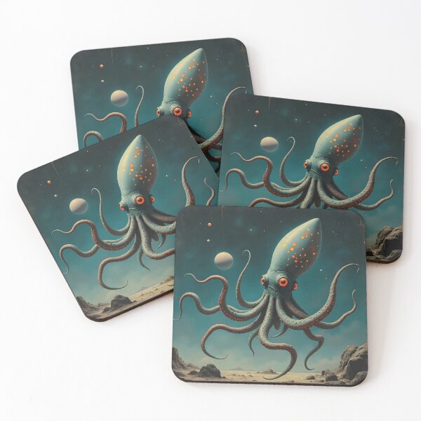 Item preview, Space Squid designed and sold by HabitableMoons.