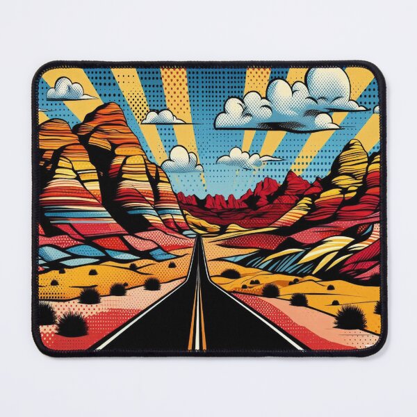Item preview, Cliff road Utah Styled 3D art designed and sold by Iainmcdowell.
