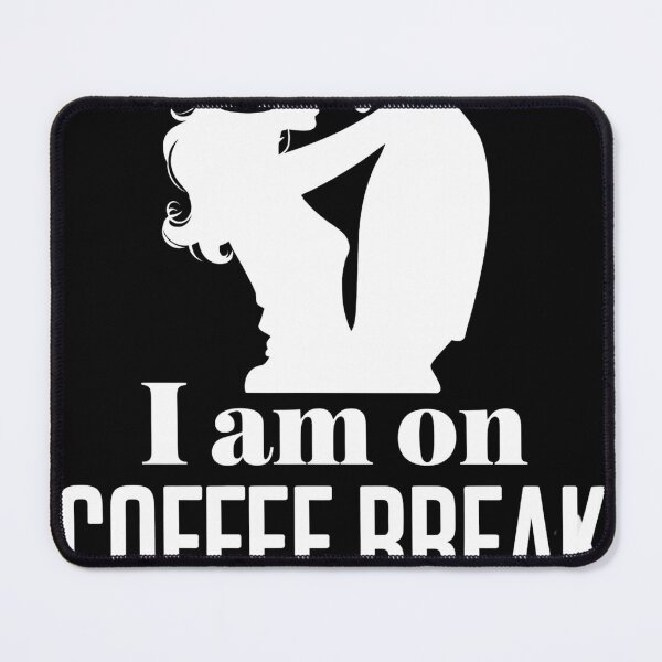 Item preview, I Am on Coffee Break – Romantic Silhouette Couple Design designed and sold by FocusedPatterns.
