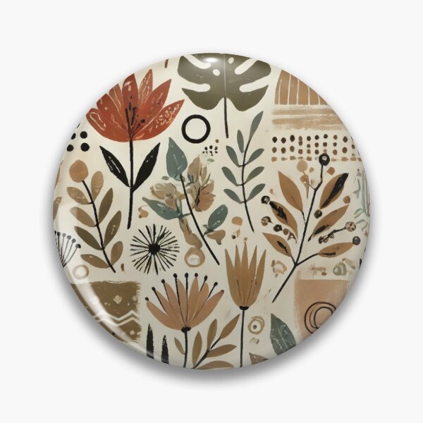 Artikelvorschau, Abstract Floral Pattern with Earthy Tones entworfen und verkauft von carries-anatomy.