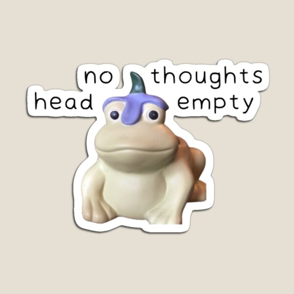 Item preview, no thoughts head empty frog (no head thoughts empty) designed and sold by hnnhbnna.
