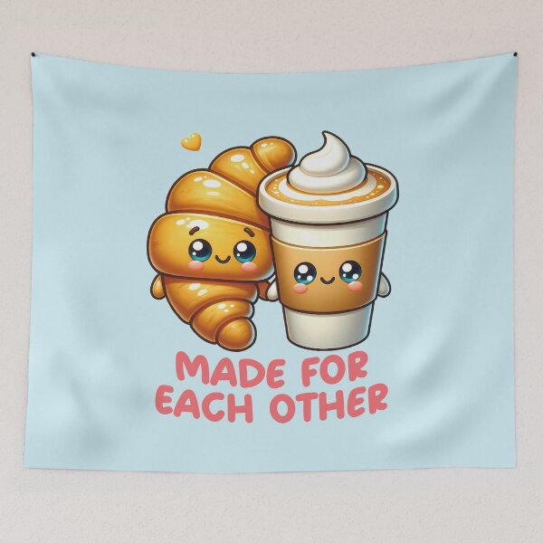 Item preview, Cappuccino And Croissant: Made For Each Other designed and sold by Lisetta Collection.