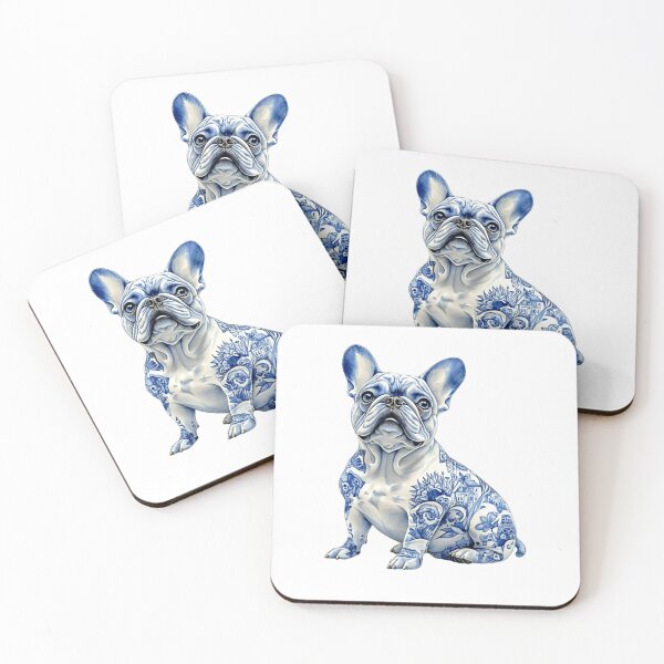 Item preview, French Bulldog in Delft Blue Elegance designed and sold by House of Blue.