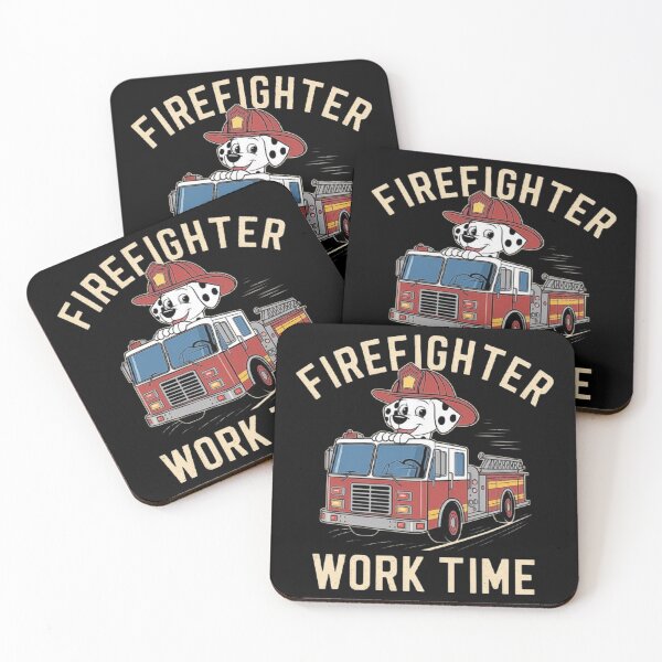 Item preview, Dalmatian Firefighter Riding Fire Truck - Fun Rescue Design designed and sold by love3617.