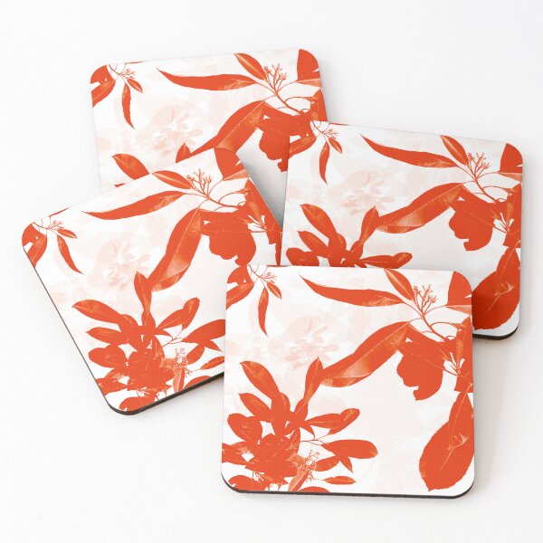 Item preview, Orange red leaves designed and sold by artiswhatido.