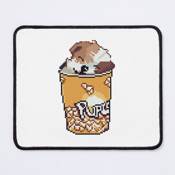 Item preview, pupcorn meme in pixel art designed and sold by Ekira Pop Pixel.