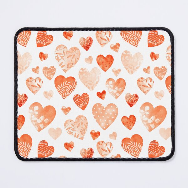 Item preview, Decorative red orange hearts designed and sold by Lyubava.