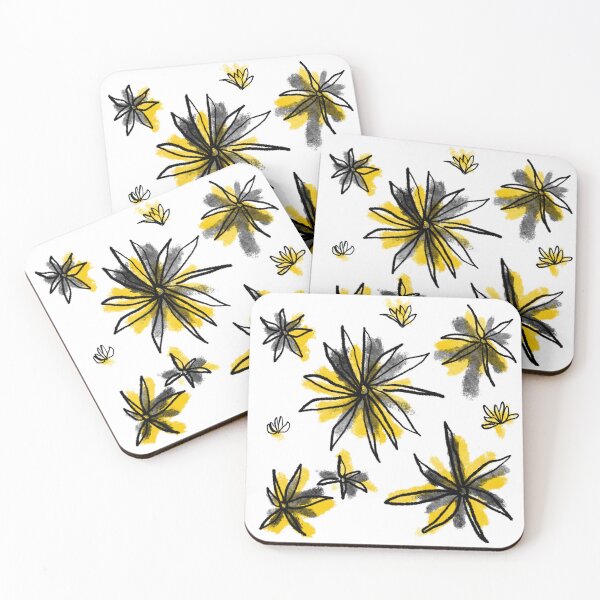 Item preview, Black yellow flower designed and sold by BarelyDevi.