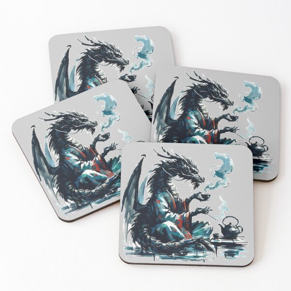 Item preview, Ancient Dragon in Kimono Making Tea designed and sold by Slick-Waffles.