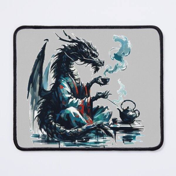 Item preview, Ancient Dragon in Kimono Making Tea designed and sold by Slick-Waffles.