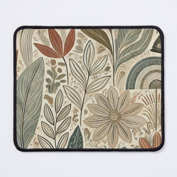 Artikelvorschau, Abstract Floral and Fan Pattern in Earthy Tones entworfen und verkauft von carries-anatomy.