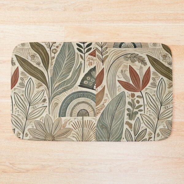 Artikelvorschau, Abstract Floral and Fan Pattern in Earthy Tones entworfen und verkauft von carries-anatomy.