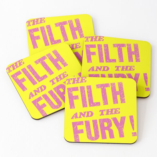 Item preview, The Filth and the Fury! - Birth of punk rock 1976 headline - pink print designed and sold by retropetrol.