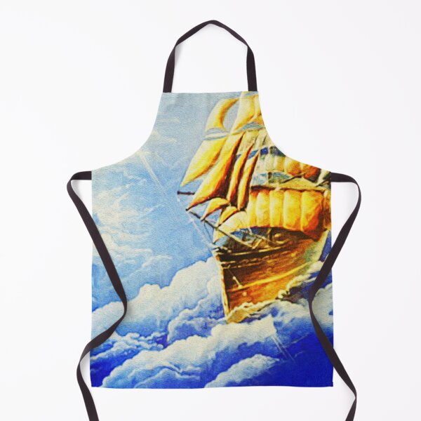 Item preview, Fantastic Golden Sailing Ship Floating in the Sky designed and sold by Shop_SWANDERS.