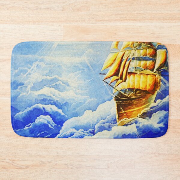 Item preview, Fantastic Golden Sailing Ship Floating in the Sky designed and sold by Shop_SWANDERS.