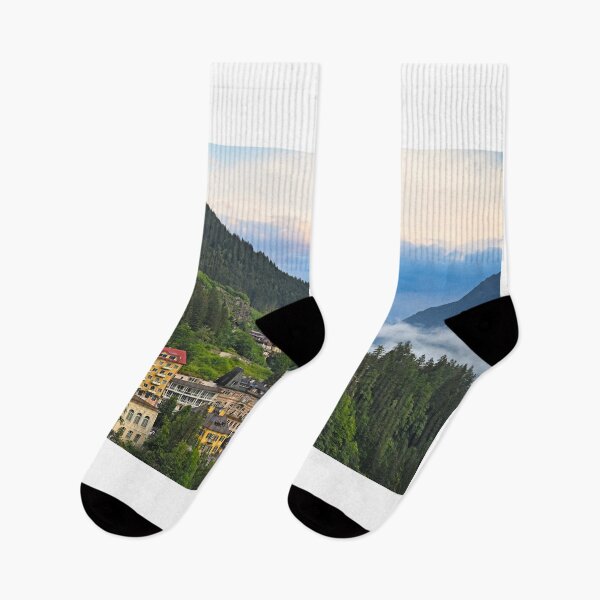 Item preview, Austrian ski and spa resort Bad Gastein in the morning,Austria designed and sold by goceris.