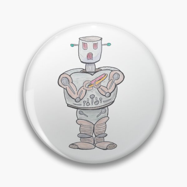 Artikelvorschau, Roboter mit Hot Dog entworfen und verkauft von SenselessBabble.