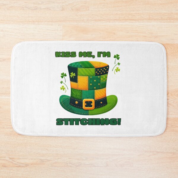 Item preview, Lucky Leprechaun Hat Stitching Art designed and sold by EwaVerse.