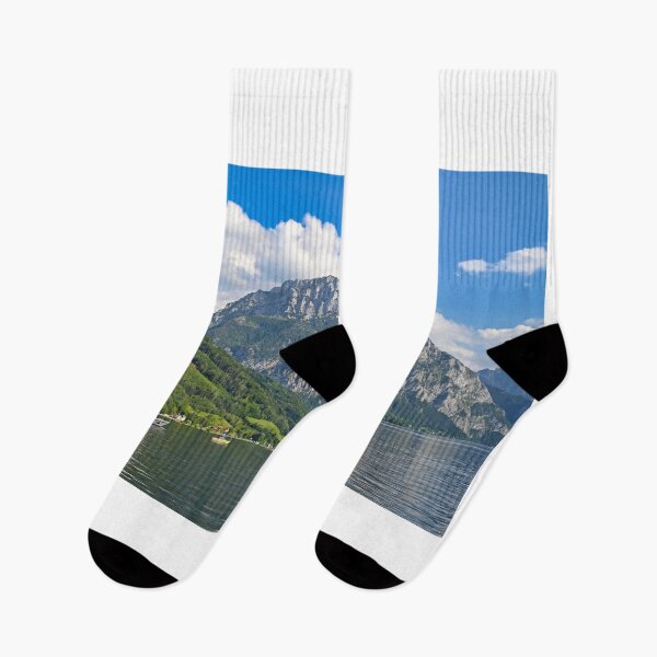 Item preview, Mountains and Lake Traun Traunsee in Upper Austria designed and sold by goceris.