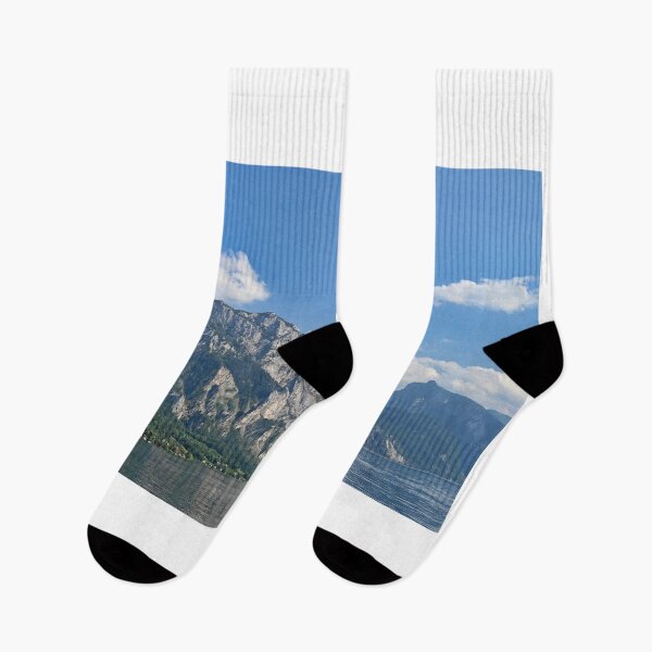 Item preview, Mountains and Lake Traun Traunsee in Upper Austria landscape designed and sold by goceris.