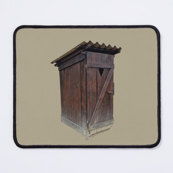 Item preview, Outhouse Toilet, Olive Gray Background, Big Pattern designed and sold by Gaboro.
