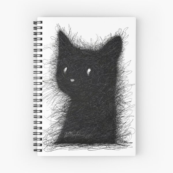 Item preview, Whimsical Scribble Cat - Transparent PNG Art designed and sold by Rocky Mountain Artistry.