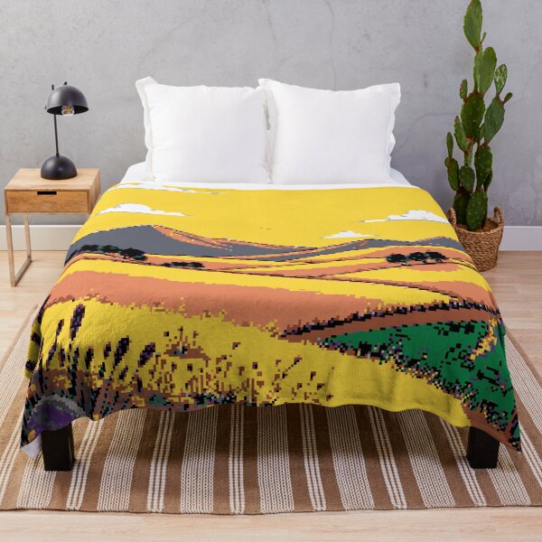 Item preview, Pixel Bliss in the Sunflower Field designed and sold by NaturePixel.