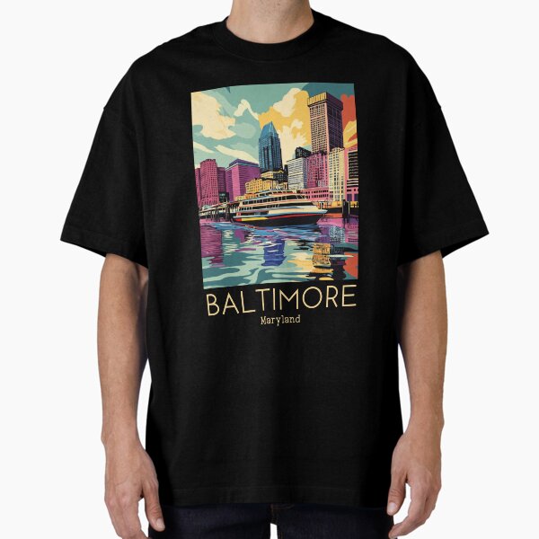 Item preview, A Vintage Travel Illustration of Baltimore - Maryland - United States designed and sold by GoodOldVintage.