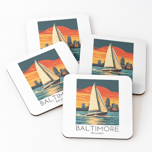 Item preview, A Vintage Travel Illustration of Baltimore - Maryland - United States designed and sold by GoodOldVintage.