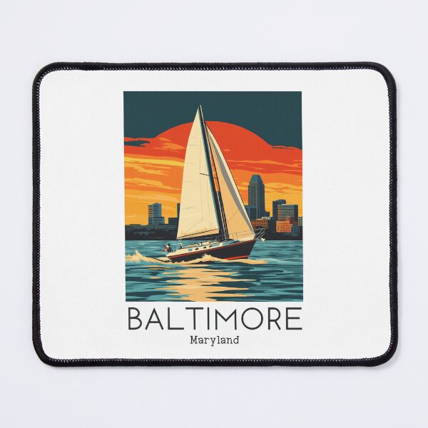 Item preview, A Vintage Travel Illustration of Baltimore - Maryland - United States designed and sold by GoodOldVintage.