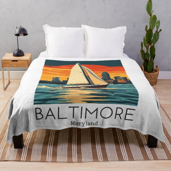 Item preview, A Vintage Travel Illustration of Baltimore - Maryland - United States designed and sold by GoodOldVintage.